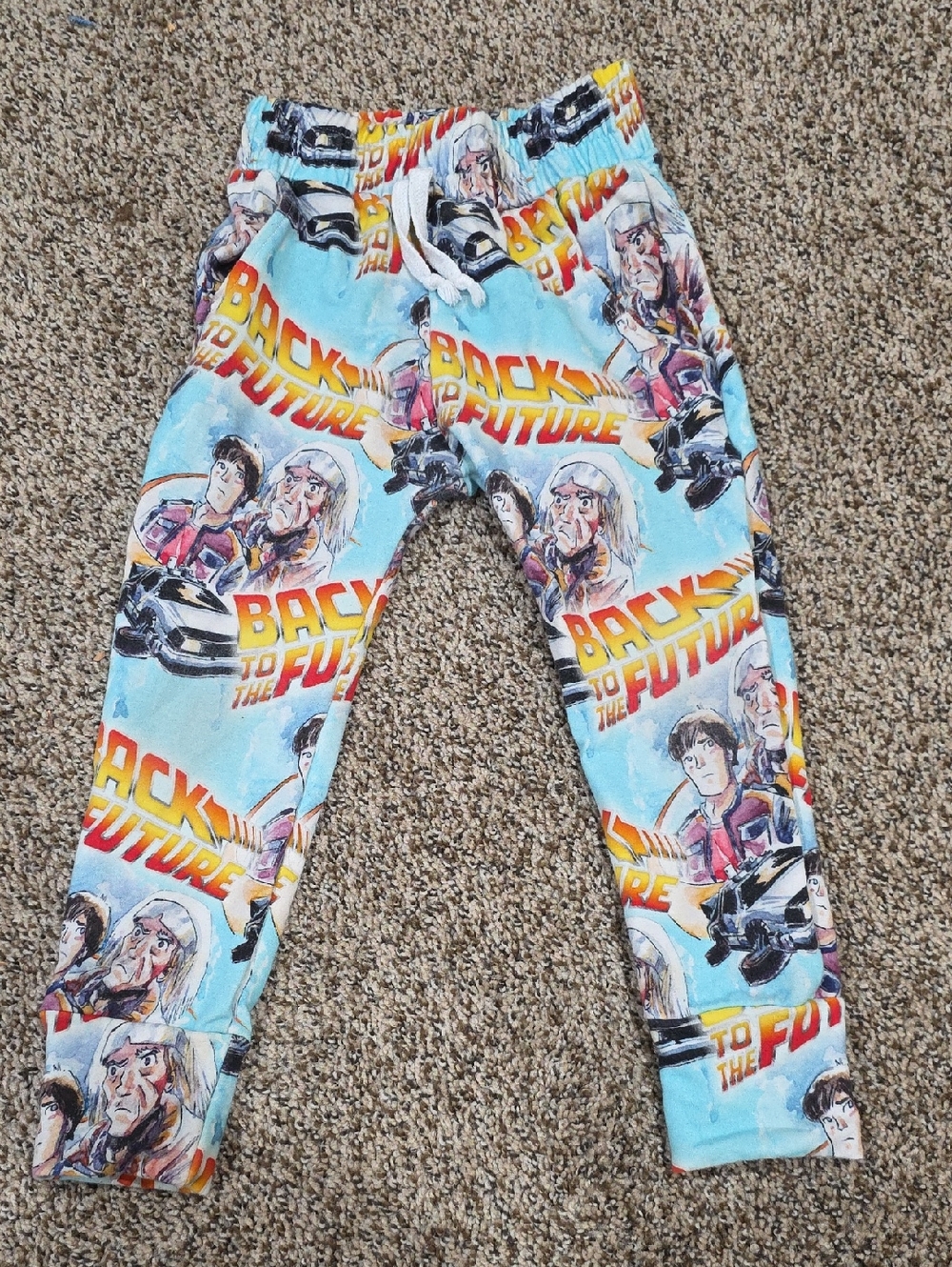 Back to the Future Kids' Light Blue Graphic Joggers